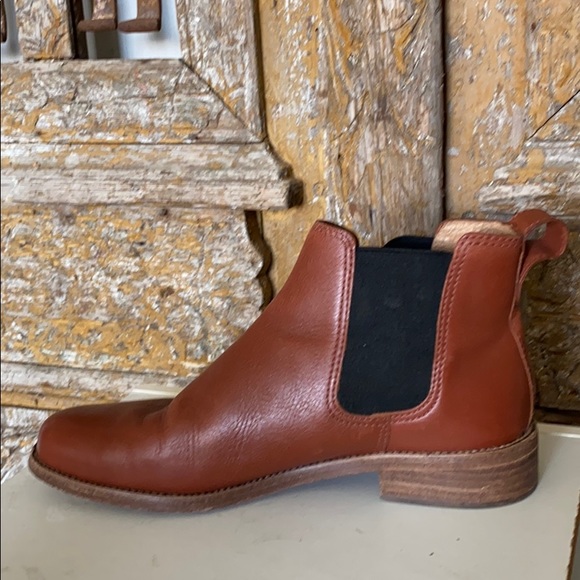 MADEWELL BROWN LEATHER ANKLE BOOTS 8.5 - Picture 6 of 10
